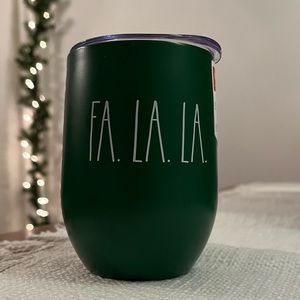 Rae Dunne Fa La La Insulated Beverage Tumbler-New with Tags-